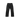 Reworked Vintage Denim Pant Patch Logo, Black